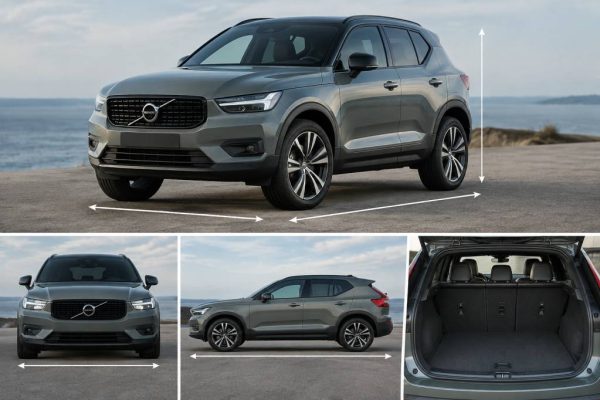 Dimension Volvo XC4 longueur, largeur, hauteur et volume du coffre